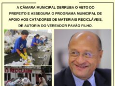 Câmara derruba veto de Braide e promulga lei de Pavão Filho que cria Programa Municipal de Apoio a Catadores de Materiais Recicláveis