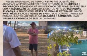 Vereador Astro de Ogum organiza festa à Iemanjá em São Luís