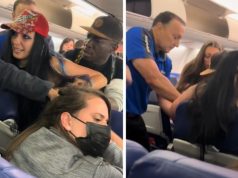 Dentro de avião, americana puxa cabelo e cospe em brasileira. Vídeo